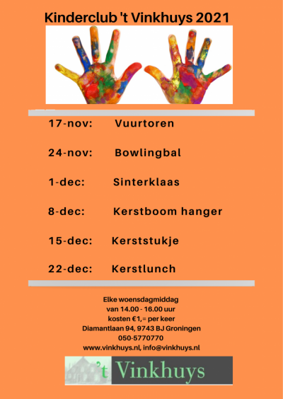 Programma Kinderclub november-december 2021