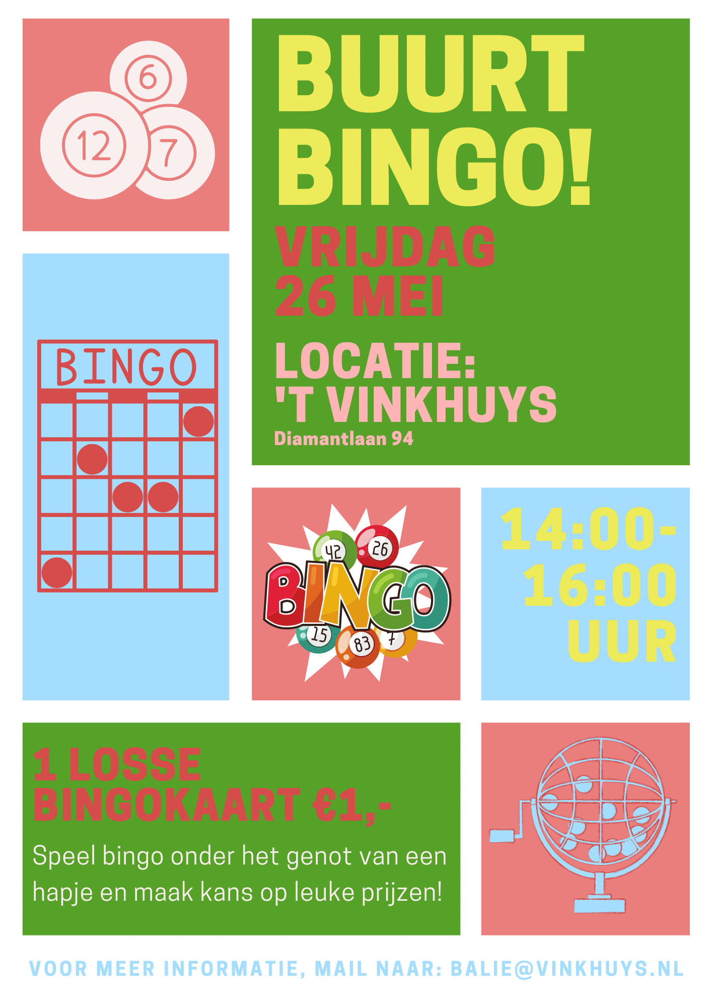 Buurt bingo- 26 mei